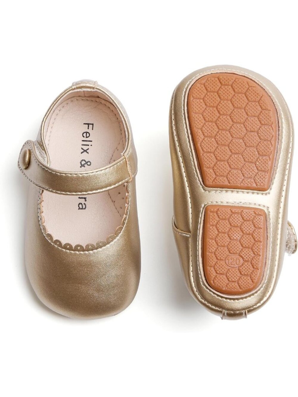 Soft Sole Infant Walking Shoes - Baby Moccasins with Rubber Sole, Crib Shoes